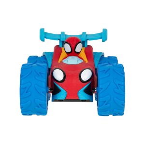 Jazwares-Spidey and His Amazing Friends Marvel Spidey Web Climber - 7-Inch Rev Up Motor Vehicle That Climbs Obstacles