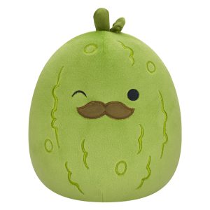 Jazwares Squishmallows - Core: Food Squad - Pickle with Mustache - Charles (7.5 Inch)