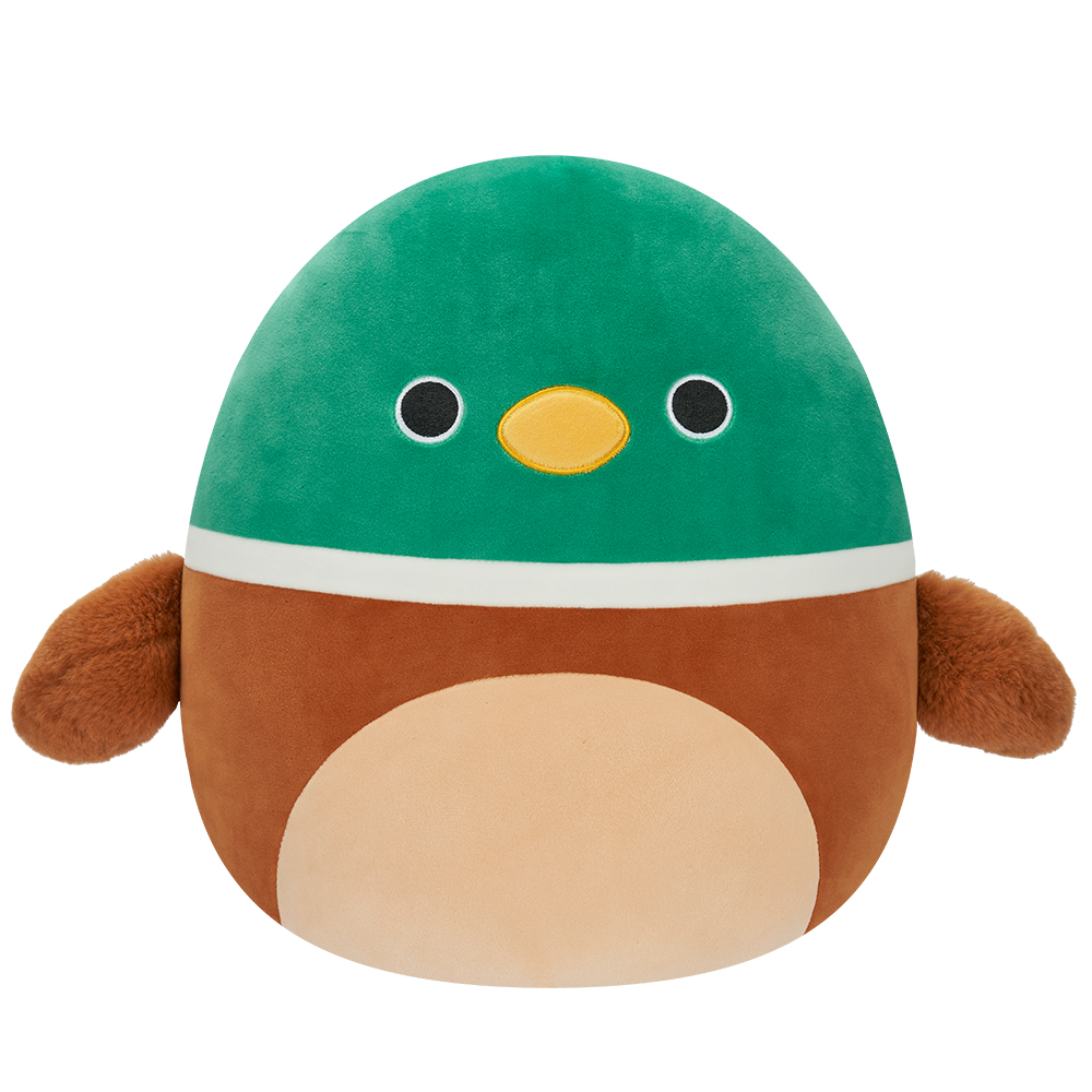 Jazwares Squishmallows - Core: Classic Squad - Brown & Green Mallard Duck - Avery (12 Inch)