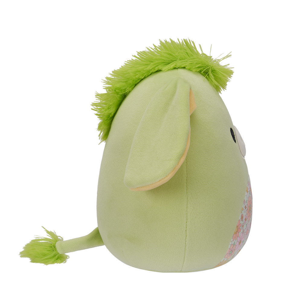 Jazwares Squishmallows - Core: Fantasy Squad - Green Donkey with Floral Belly - Juniper (7.5 Inch) - Image 2