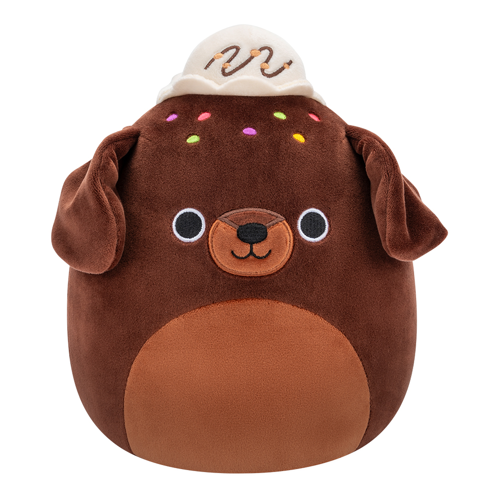 Jazwares Squishmallows - Core: Fusion Squad - Brownie Chocolate Lab - Rico (7.5 Inch)