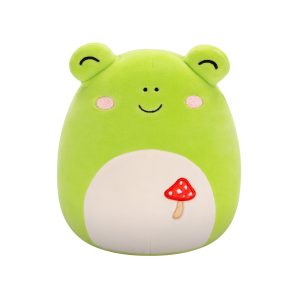 Jazwares Squishmallows - Core: Fantasy Squad - Green Frog with Mushroom Embroidery - Wendy (7.5 Inch)
