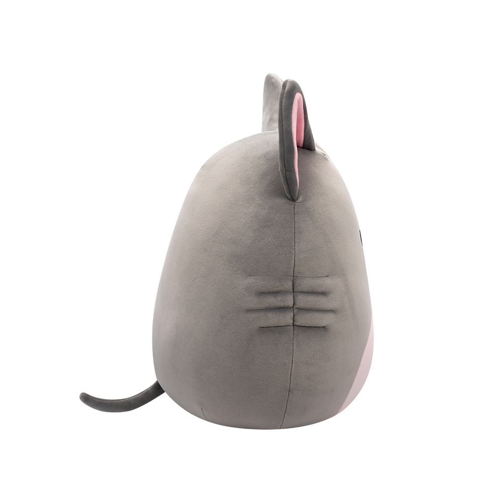 Jazwares Squishmallows - Core: Buddy Squad - Grey Hairless Dog with Pink Belly - Aphrodite (12 Inch) - Image 2