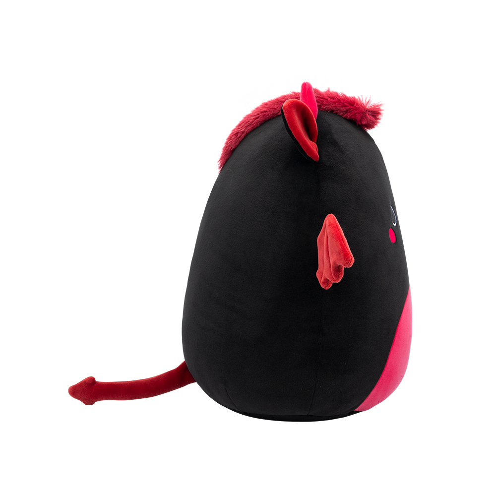 Jazwares Squishmallows - Core: Fantasy Squad - Black and Maroon Jersey Devil - Rebecca (12 Inch) - Image 2