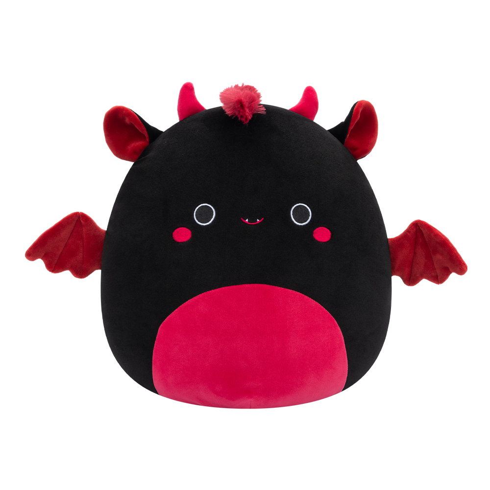 Jazwares Squishmallows - Core: Fantasy Squad - Black and Maroon Jersey Devil - Rebecca (12 Inch)
