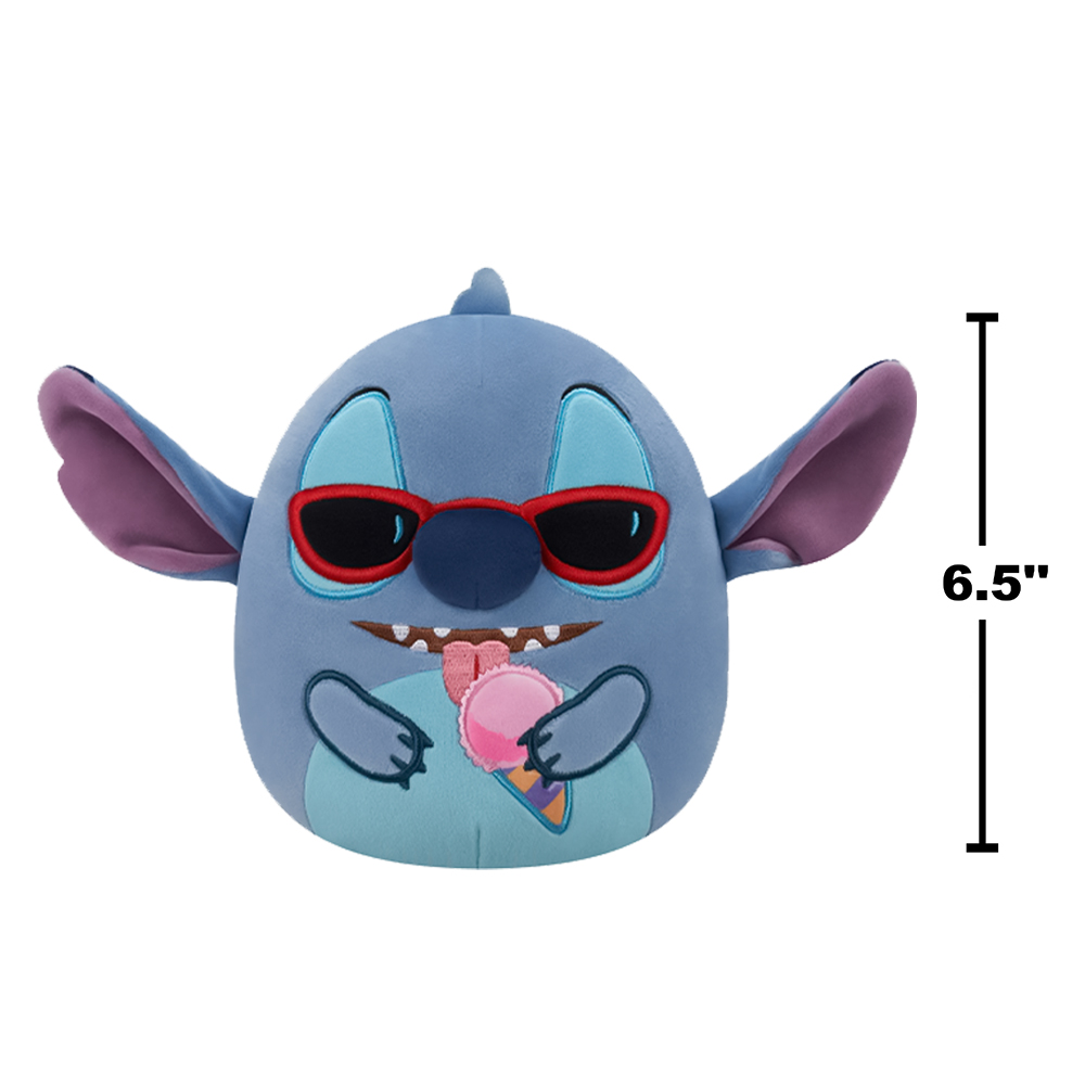 Jazwares Squishmallows - Core: Cartoon Animation: Disney - Lilo & Stitch - Stitch Eating Ice Cream (6.5 Inch) (SQDI01125) - Image 4