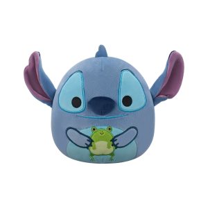 Jazwares Squishmallows - Core: Cartoon Animation: Disney - Lilo & Stitch - Stitch Holding Frog Squishmallows (6.5 Inch) (SQDI01125)