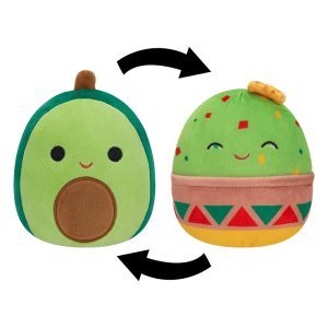 Jazwares Squishmallows - Flip-A-Mallows: Food Squad - Guacomole Gideon Flip to Avacado Austin (5 Inch)