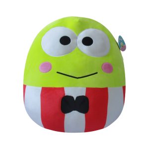 Jazwares Squishmallows - Cartoon Animation: Sanrio - Hello Kitty & Friends - Keroppi Red Striped Suit (8 Inch)