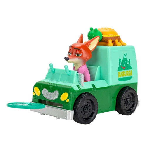 Jazwares Cartoon Animation: Disney - Zootopia 2 - Nick Wilde & Bug Burga Food Truck 2-Vehicle Set ZOTP0032 - Image 4