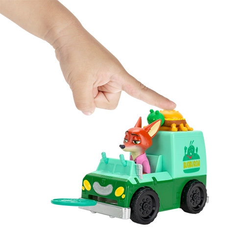 Jazwares Cartoon Animation: Disney - Zootopia 2 - Nick Wilde & Bug Burga Food Truck 2-Vehicle Set ZOTP0032 - Image 3