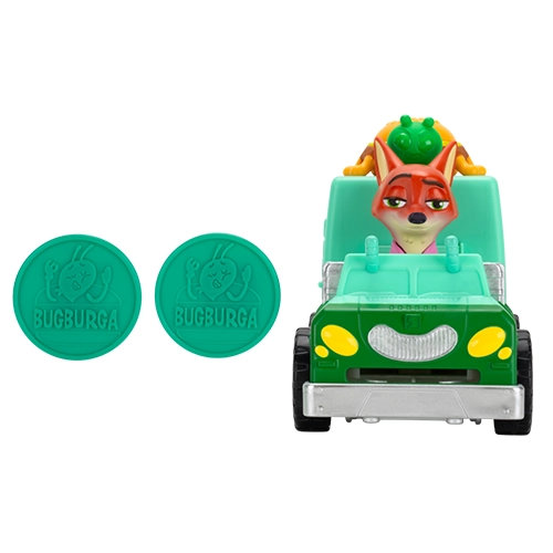 Jazwares Cartoon Animation: Disney - Zootopia 2 - Nick Wilde & Bug Burga Food Truck 2-Vehicle Set ZOTP0032