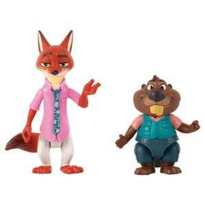 Jazwares Cartoon Animation: Disney - Zootopia 2 - Nick Wilde & Nibbles Maplestick Figure Pack ZOTP0061