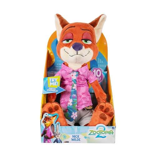 Jazwares Cartoon Animation: Disney - Zootopia 2 - Nick Wilde (Talking Plush) (14 Inch) - Image 2