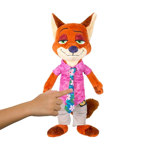 Jazwares Cartoon Animation: Disney - Zootopia 2 - Nick Wilde (Talking Plush) (14 Inch) - Image 4