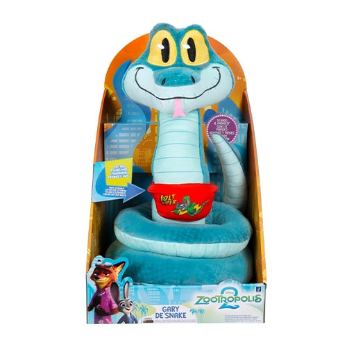 Jazwares Cartoon Animation: Disney - Zootopia 2 - Gary De Snake Feature (Talking Plush) (12 Inch) - Image 2