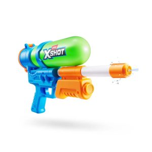 S001-XSHOT WATER-ZURU XSHOT Retro Fast-Fill REMPLISSAGE RAPIDE OPEN BOX,12PCS/CTN Green