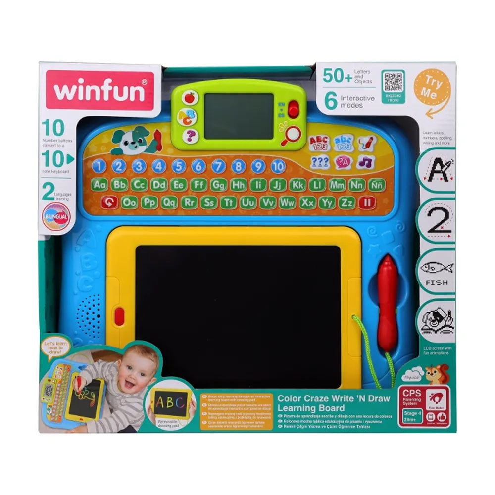 Color Craze Write 'N Draw Learning Board
English - French - Image 2