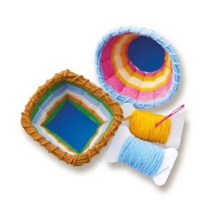 4M - KidzMaker - Yarn Basket Weaving Art