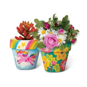 4M - KidzMaker - Paint Your Own Terracotta Flower Pots