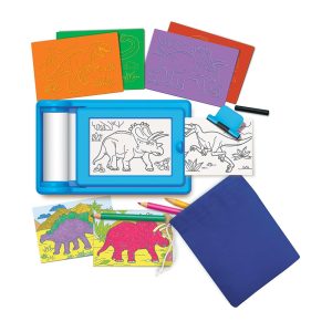 4M - KidzMaker - Dinosaur Rub Art Studio