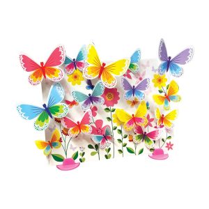4M - KidzMaker - Glow 3D Butterfly Canvas