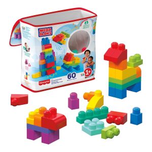Mattel MEGA BLOKS First Builders Building Bag (60PCS) Red