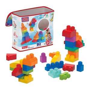 Mattel MEGA BLOKS First Builders Building Bag (80PCS) Red