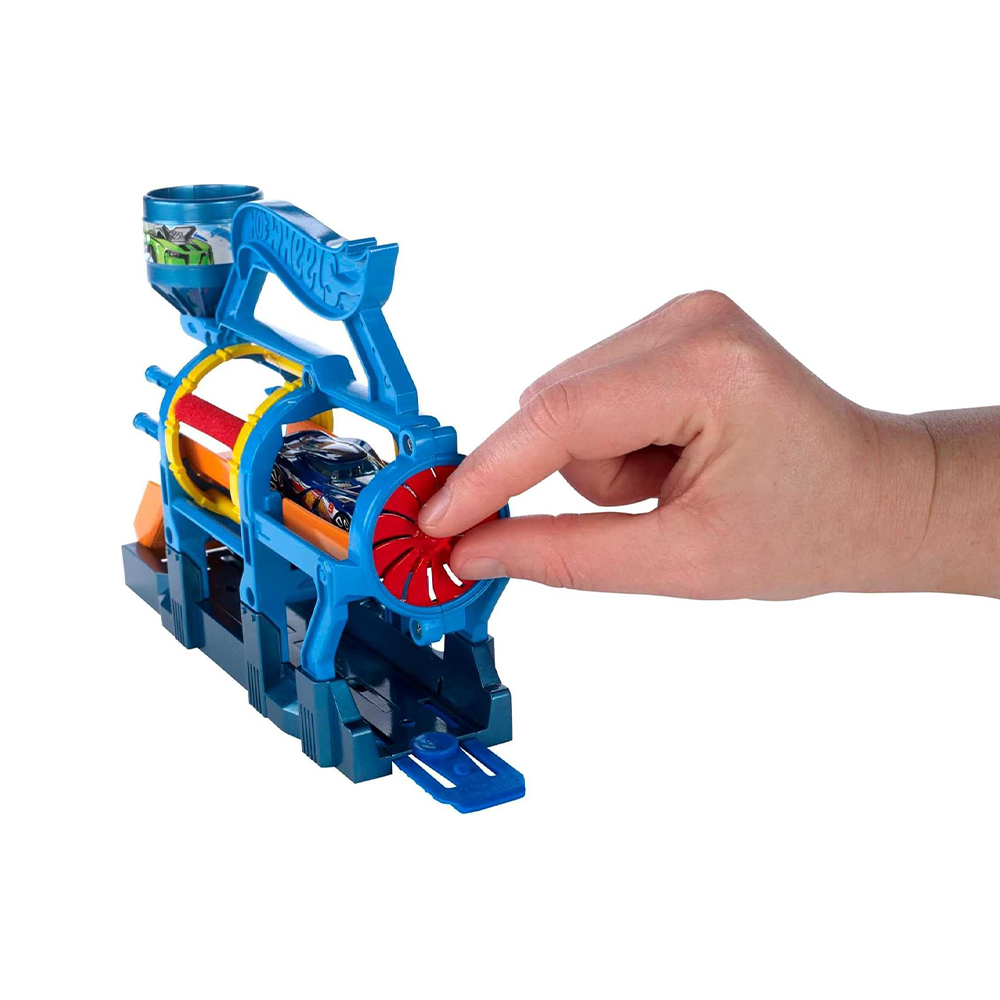 Mattel Hot Wheels City Turbo Jet Car Wash With 1 Die-Cast Toy Car in 1:64 Scale - Image 5