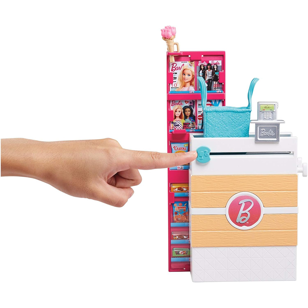 Mattel Barbie Doll And Supermarket Playset With 25 Grocery Store And Food-Themed Accessories - Image 4