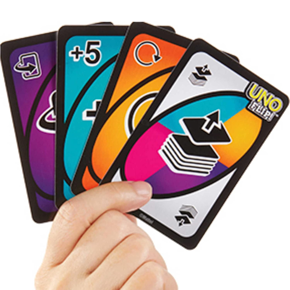 Mattel UNO Flip! Card Game With Double-Sided Deck For Families & Game Nights - Image 5