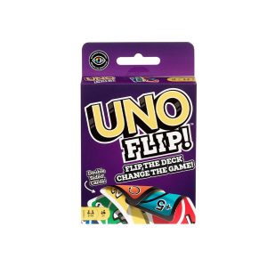Mattel UNO Flip! Card Game With Double-Sided Deck For Families & Game Nights