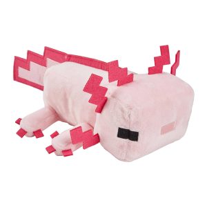 Mattel Minecraft Plush Dolls 8-in Plush Dolls, Axolotl (CDU6PCS) (HBT42 Group HBN39-967R)