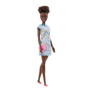 Mattel Barbie Career Doll Teacher with School Supply Print Dress, Pink Ballet Flat Shoes & Notebook Accessory