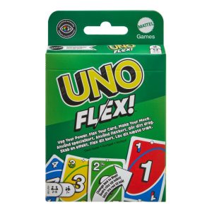 Mattel UNO Flex Card Game, Fun Games For Family And Game Nights