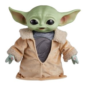 Mattel Star Wars Din Grogu Plush Toy, 11-inch Soft Doll with Hard Head & Bean-Filled Base, Inspired by Star Wars: The Mandalorian