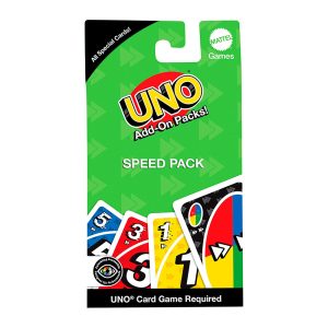 Mattel UNO Add-On-Packs Speed Pack Card Game For Kids, Family & Game Nights, Travel, Camping & Parties