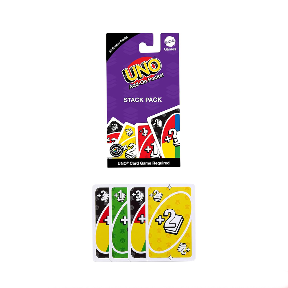 Mattel UNO Add-On-Packs Stack Pack Card Game For Kids, Family & Game Nights, Travel, Camping & Parties - Image 4
