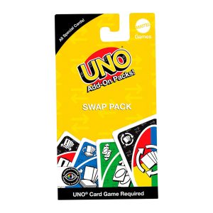 Mattel UNO Add-On-Packs Swap Pack Card Game For Kids, Family & Game Nights, Travel, Camping & Parties