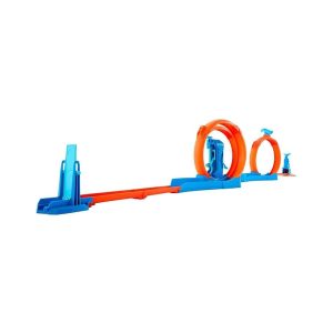 Mattel Hot Wheels Track Creator Triple Loop Speed Kit with Die Cast Car 1:64 (JDW39)
