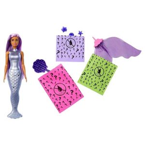 Mattel Barbie Color Reveal Mermaid Animals Series Doll & Accessories With 6 Surprises