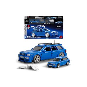 Mattel Brick Shop (Speed) Hot Wheels Audi Avant RS2 Building Toy Kit (253 Pieces), For Collectors