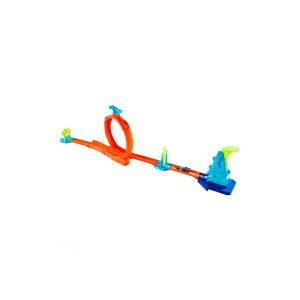 Mattel Hot Wheels Champion Stunt Tracks, Loops Flag Finish (JHK76)