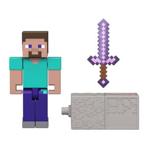 Mattel Minecraft Craft-A-Block, Redstone Charged - Steve GTP08