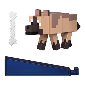 Mattel Minecraft Craft-A-Block, Redstone Charged - Chestnut Wolf GTP08