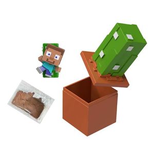 Mattel Minecraft Mini Mode Mining, Sand Bloom Blocks - Cactus HTK99