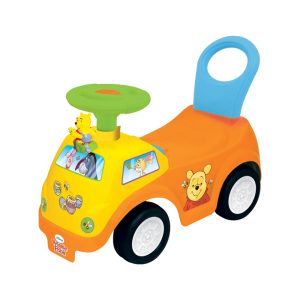 Kiddieland - Cartoon Animations: Disney - Winne The Pooh - Lights N Sounds Drive Along Pooh Activity Ride-On