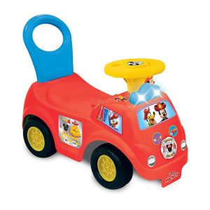 Kiddieland - Cartoon Animations: Disney - Mickey Mouse & Friends - 3-In-1 Lights N Sounds Mickey Activity Fire Engine Ride-On