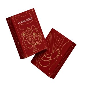 Premium nilco playing cards dark red