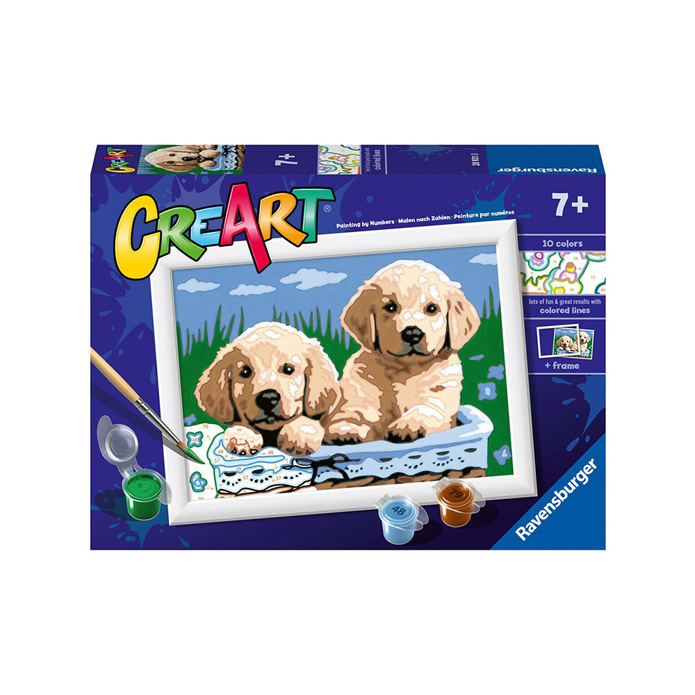 Ravensburger CREART Cute Puppies 18 x 13 cm - Image 2